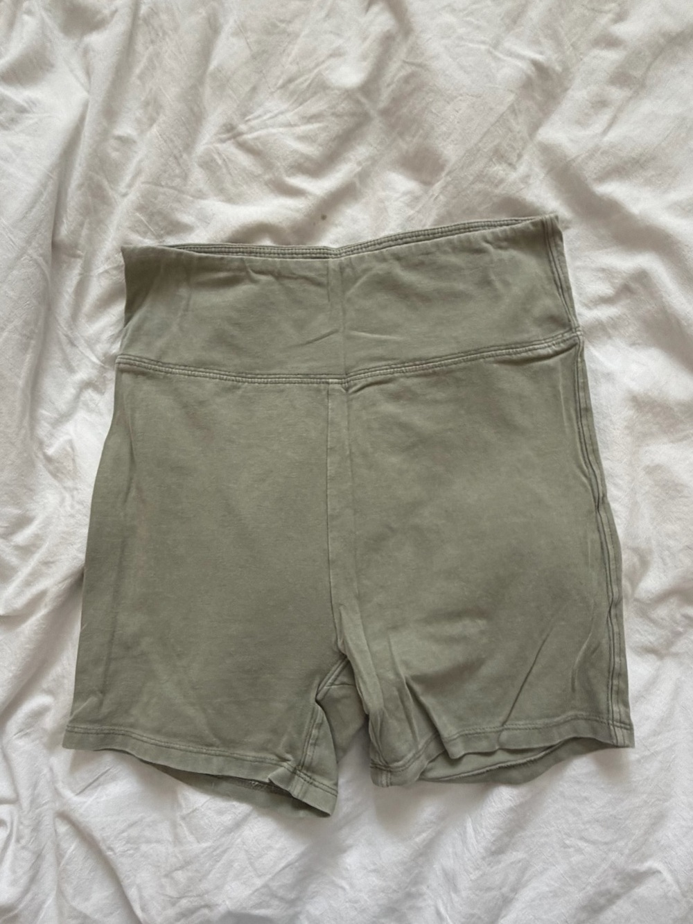 FP Movement by Free People Olive Green High-Waist Bike Shorts